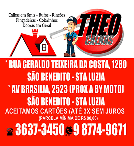 Calhas Galvanizadas no Anchieta BH